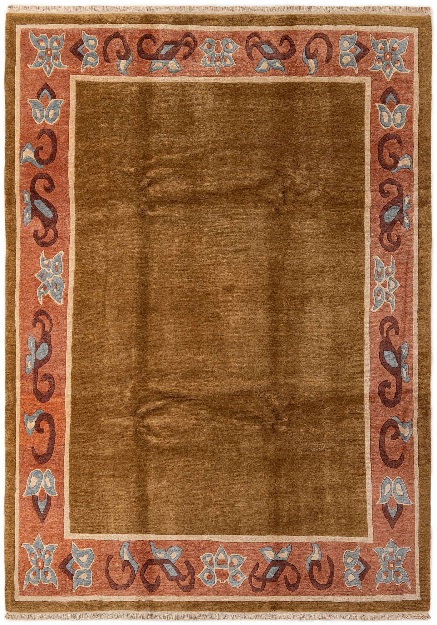 8' 2 x 11' 4 Hand Knotted Tibet Wool Rug