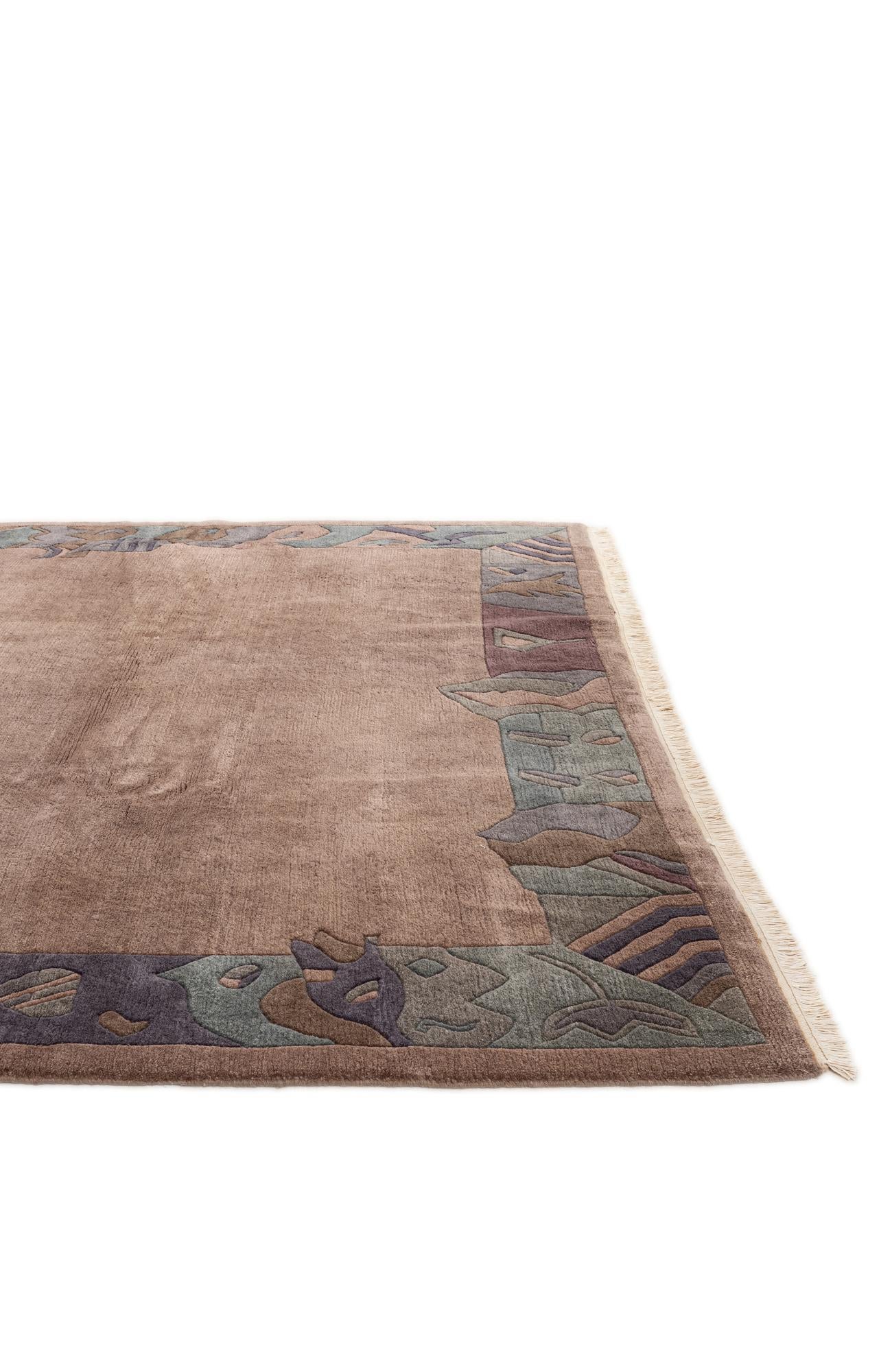 8' 2 x 10' 11 Hand Knotted Tibet Wool Rug
