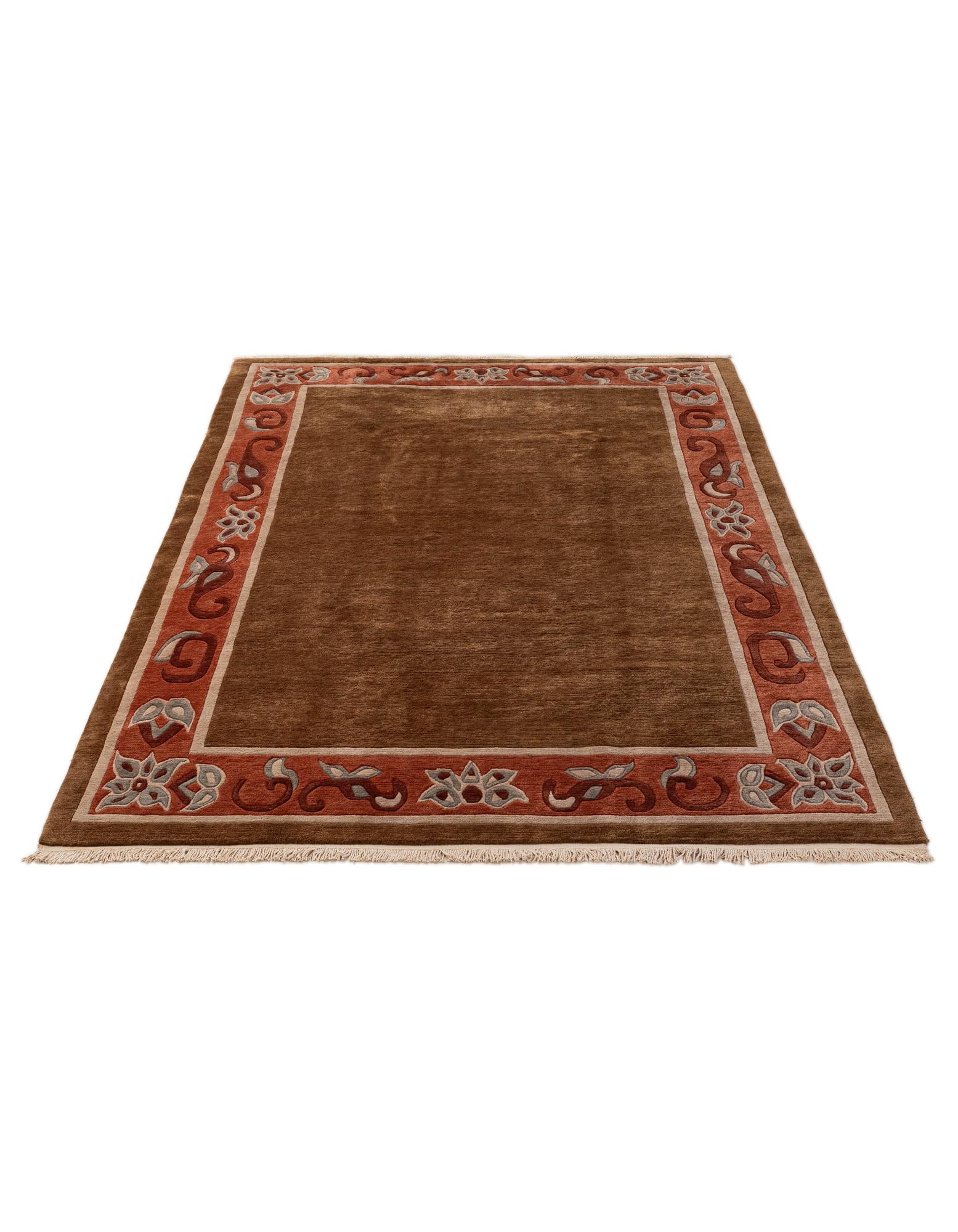 6' 8 x 10' 4 Hand Knotted Tibet Wool Rug