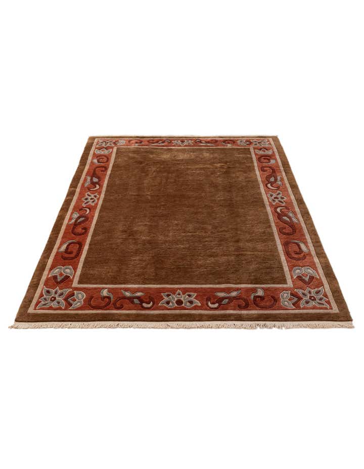 6' 8 x 10' 4 Hand Knotted Tibet Wool Rug