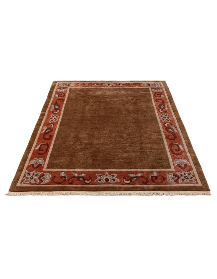 Detail image of 6' 8 x 10' 4 Hand Knotted Tibet Wool Rug