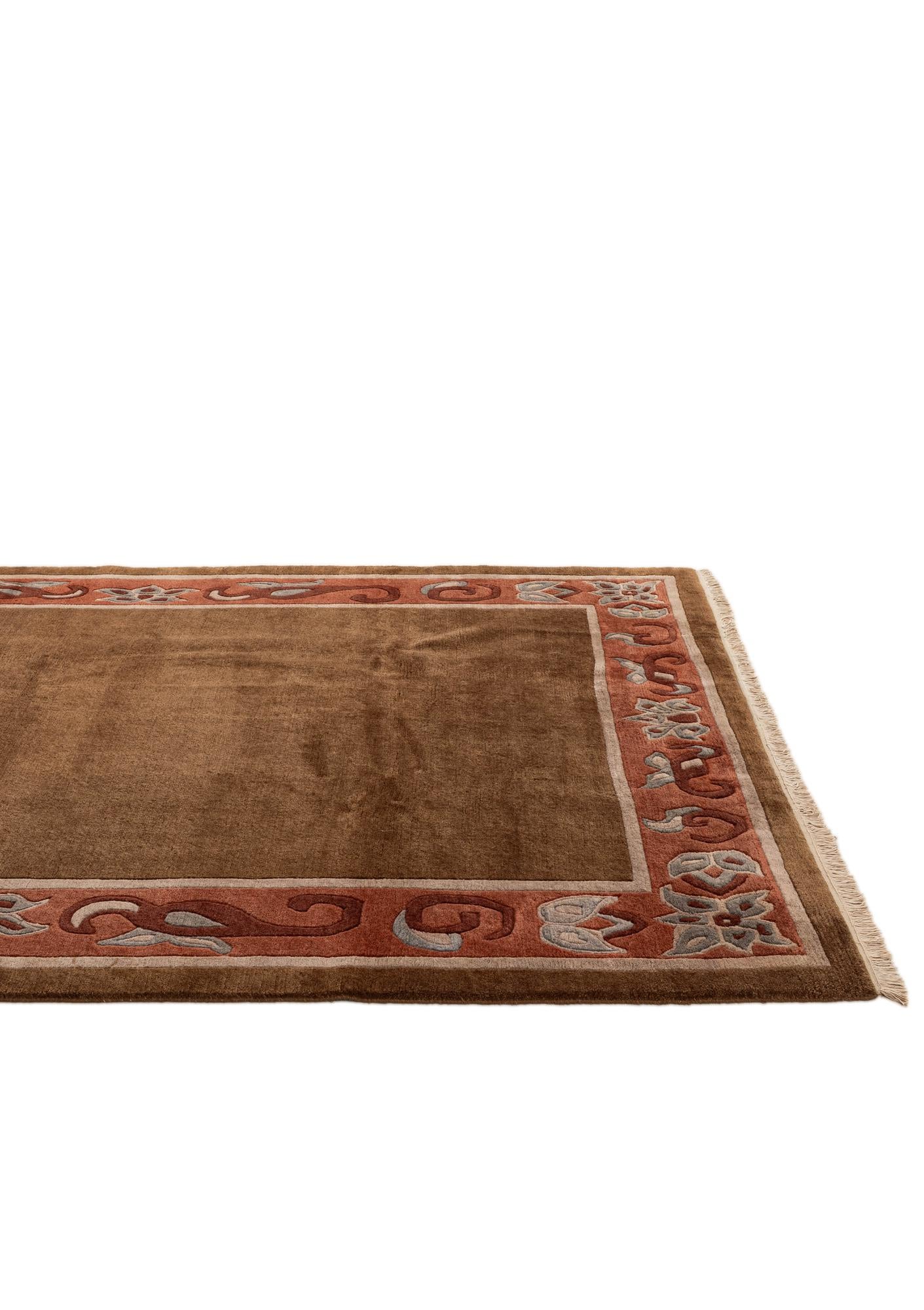 6' 8 x 10' 4 Hand Knotted Tibet Wool Rug