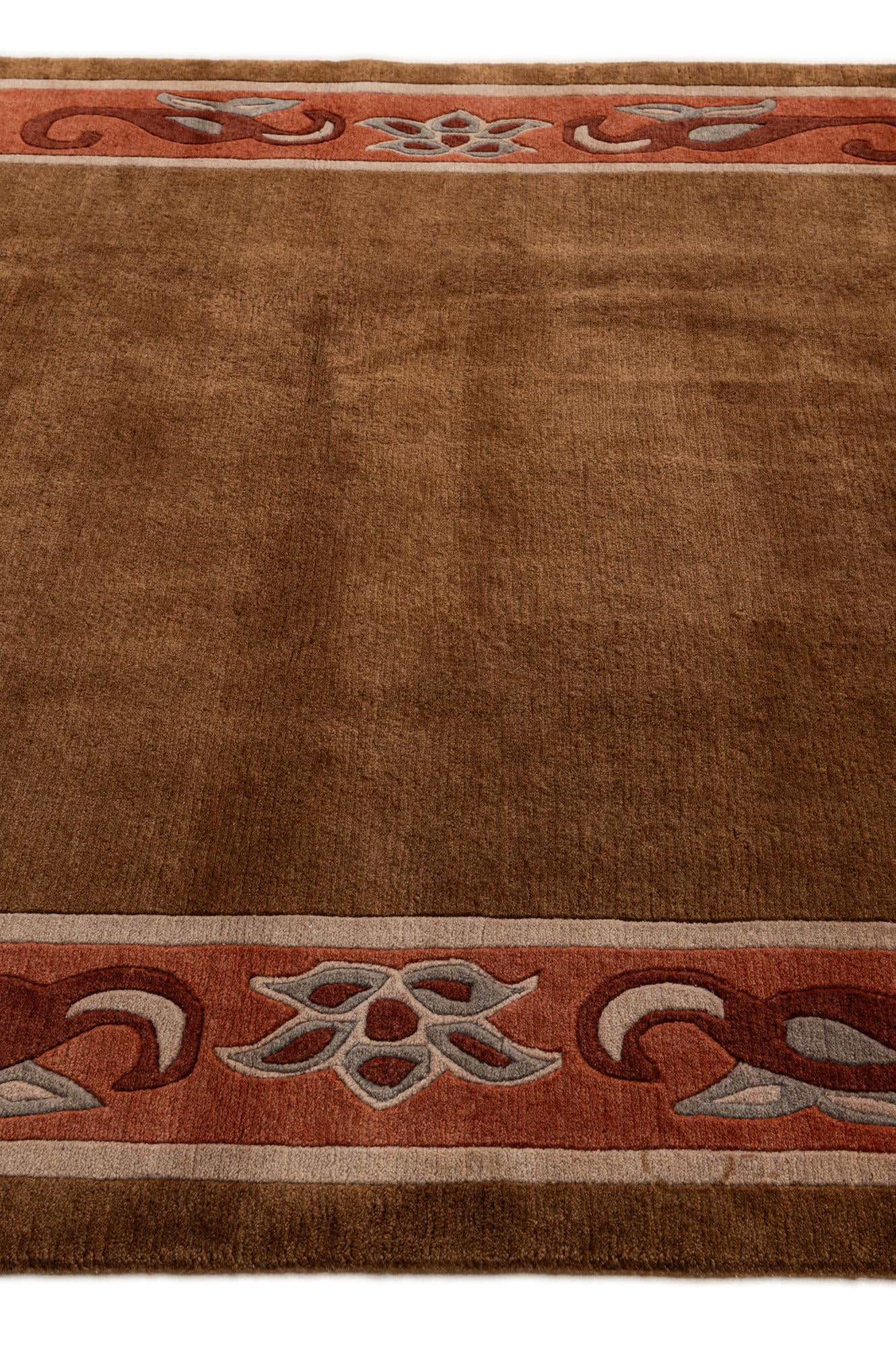 6' 8 x 10' 4 Hand Knotted Tibet Wool Rug