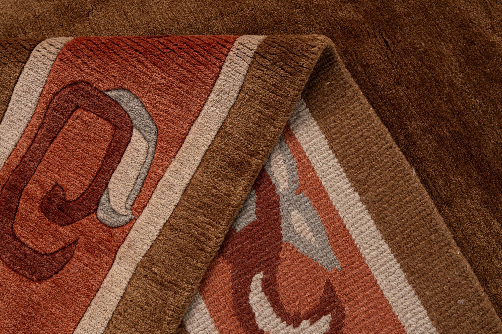 6' 8 x 10' 4 Hand Knotted Tibet Wool Rug