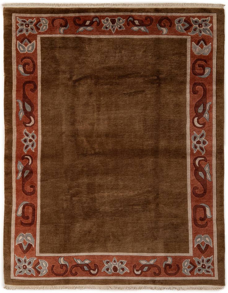 Detail image of 6' 8 x 10' 4 Hand Knotted Tibet Wool Rug