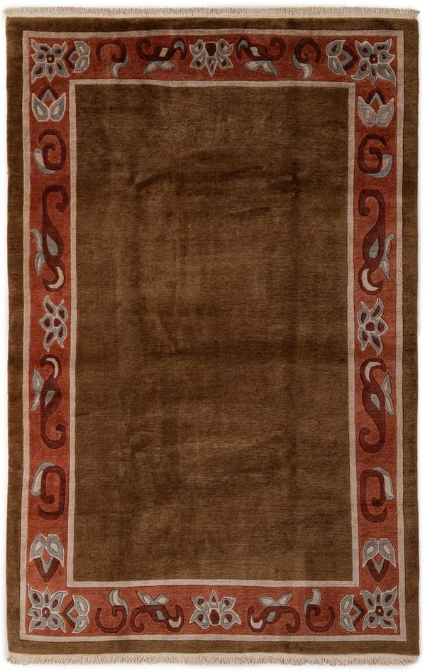 Detail image of 6' 8 x 10' 4 Hand Knotted Tibet Wool Rug