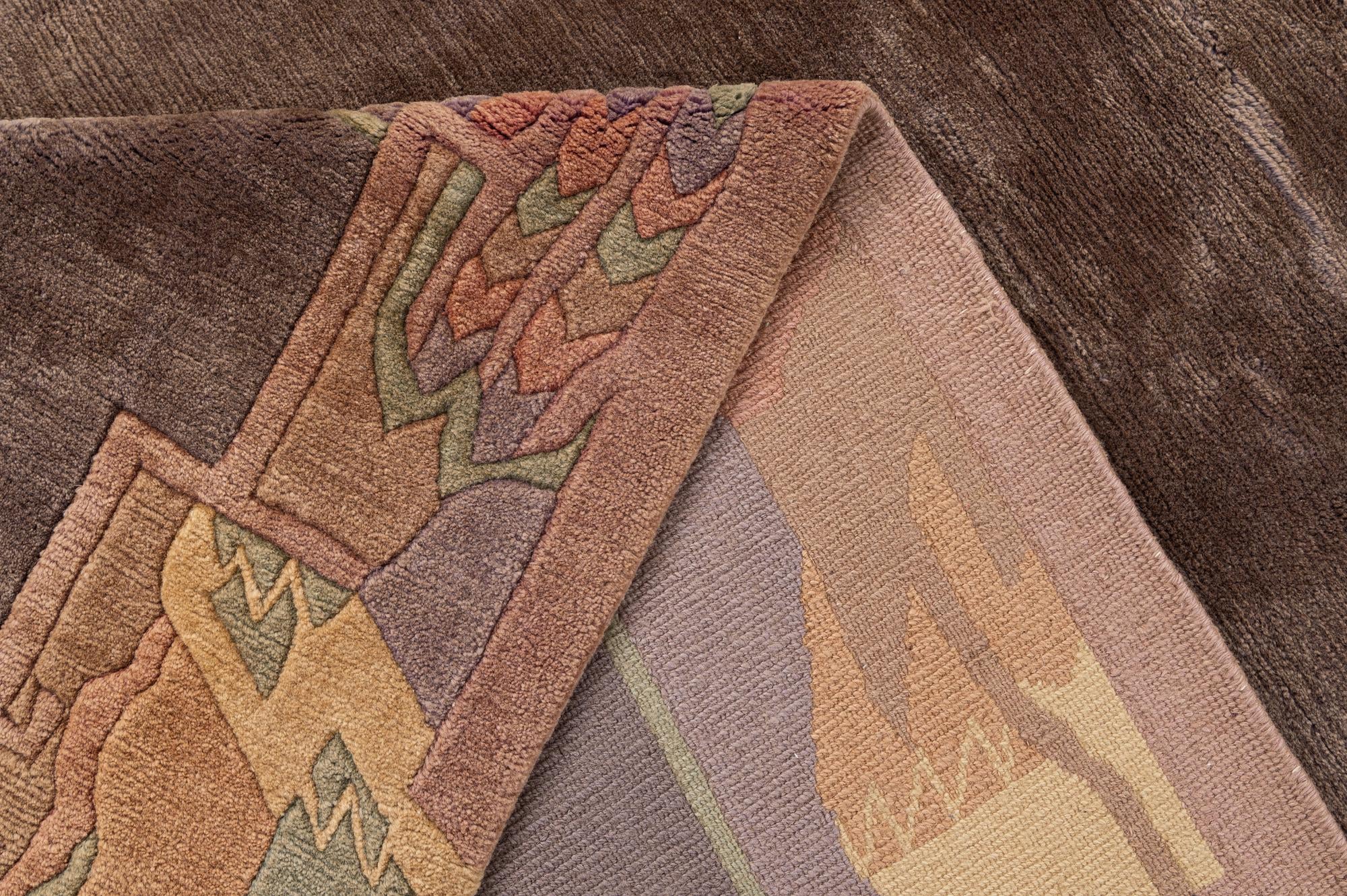 8' 2 x 10' 11 Hand Knotted Tibet Wool Rug