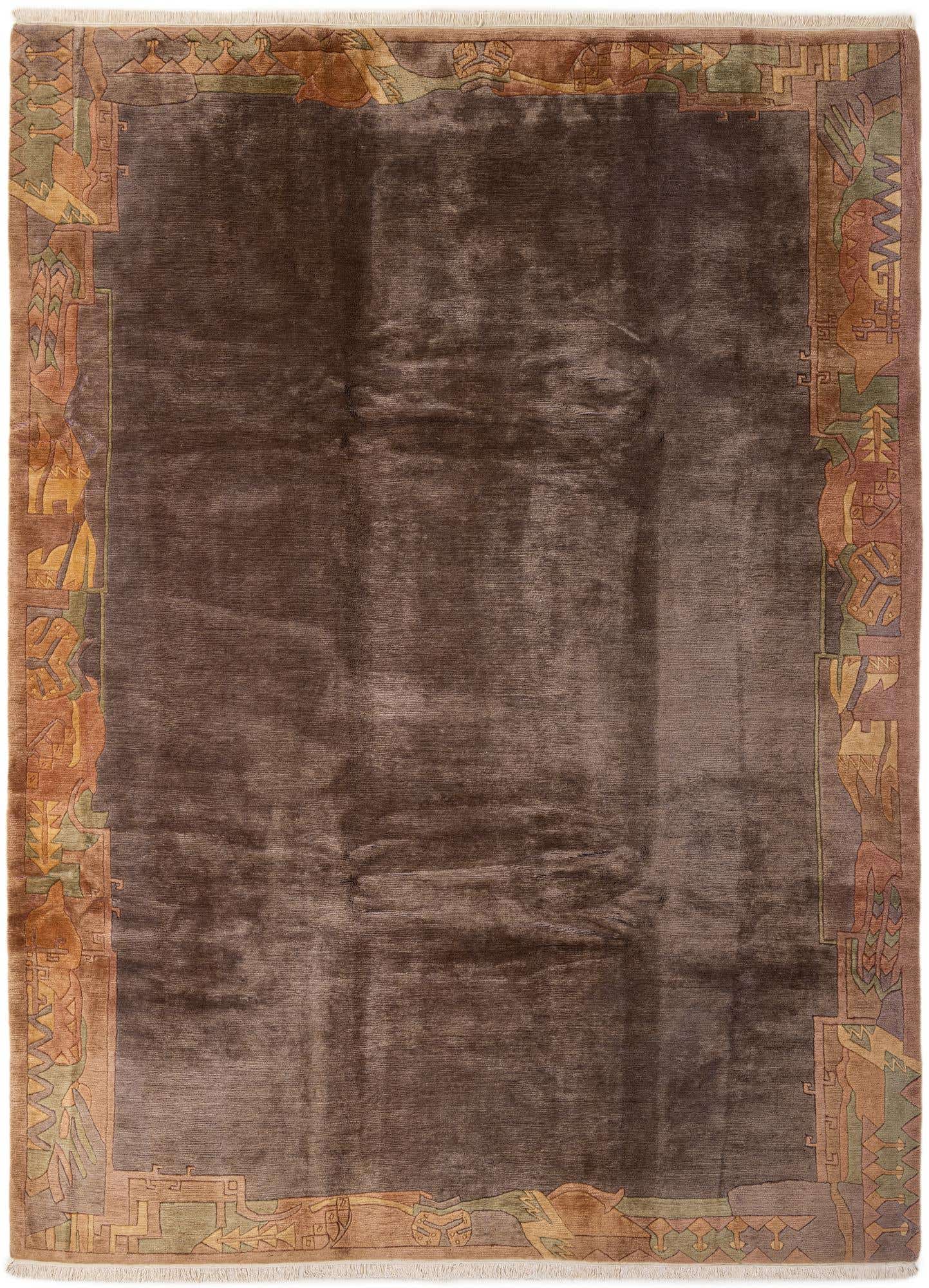 8' 2 x 10' 11 Hand Knotted Tibet Wool Rug