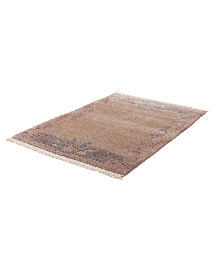 Detail image of 4' 1 x 5' 10 Hand Knotted Tibet Wool Rug