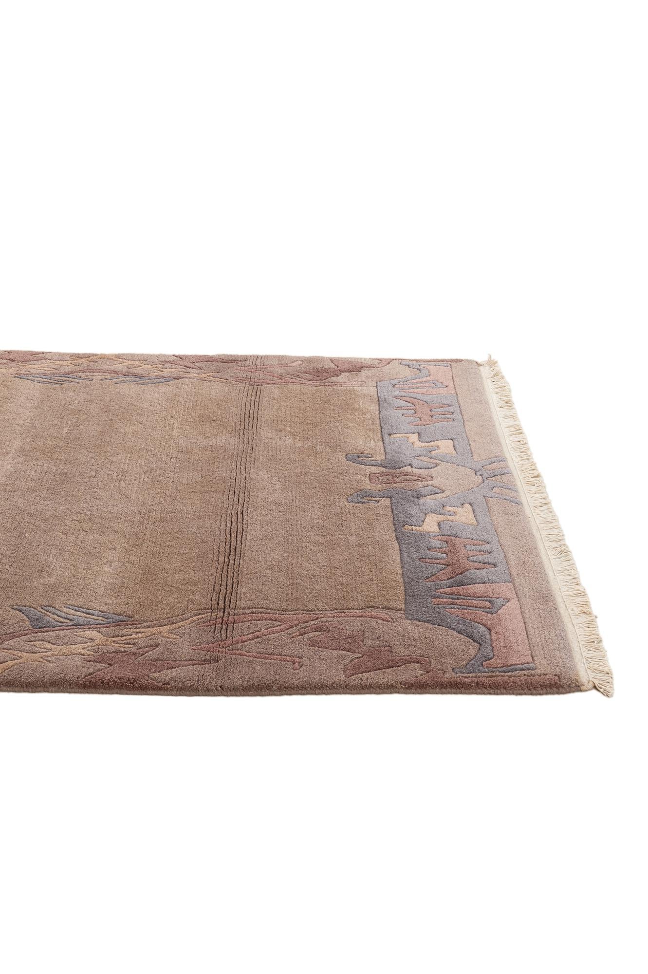 4' 1 x 5' 10 Hand Knotted Tibet Wool Rug