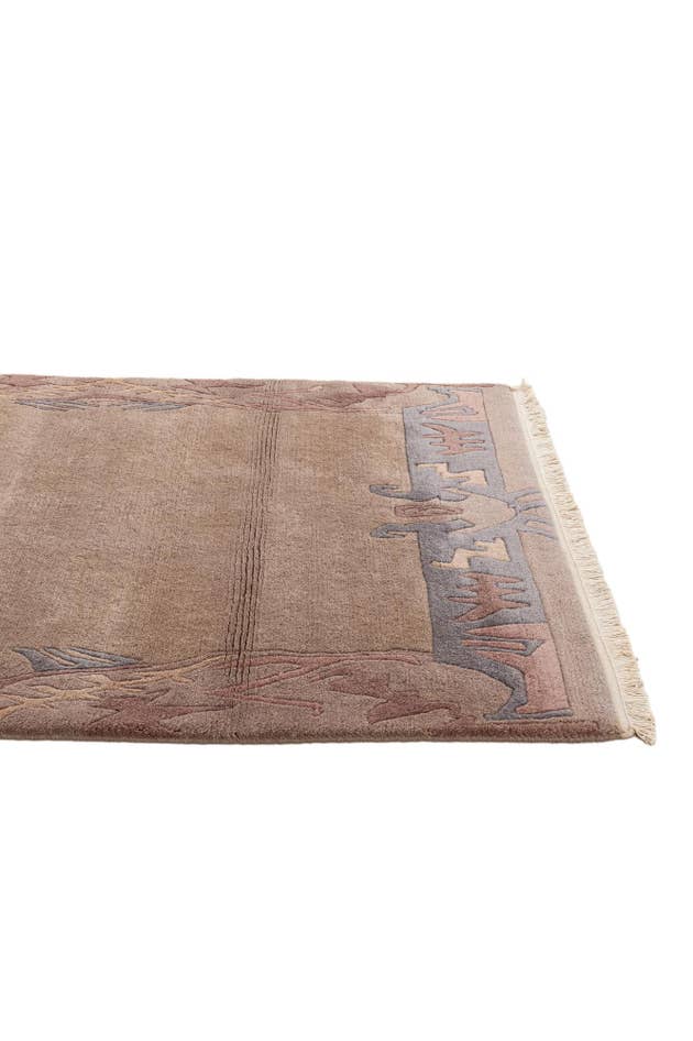Detail image of 4' 1 x 5' 10 Hand Knotted Tibet Wool Rug