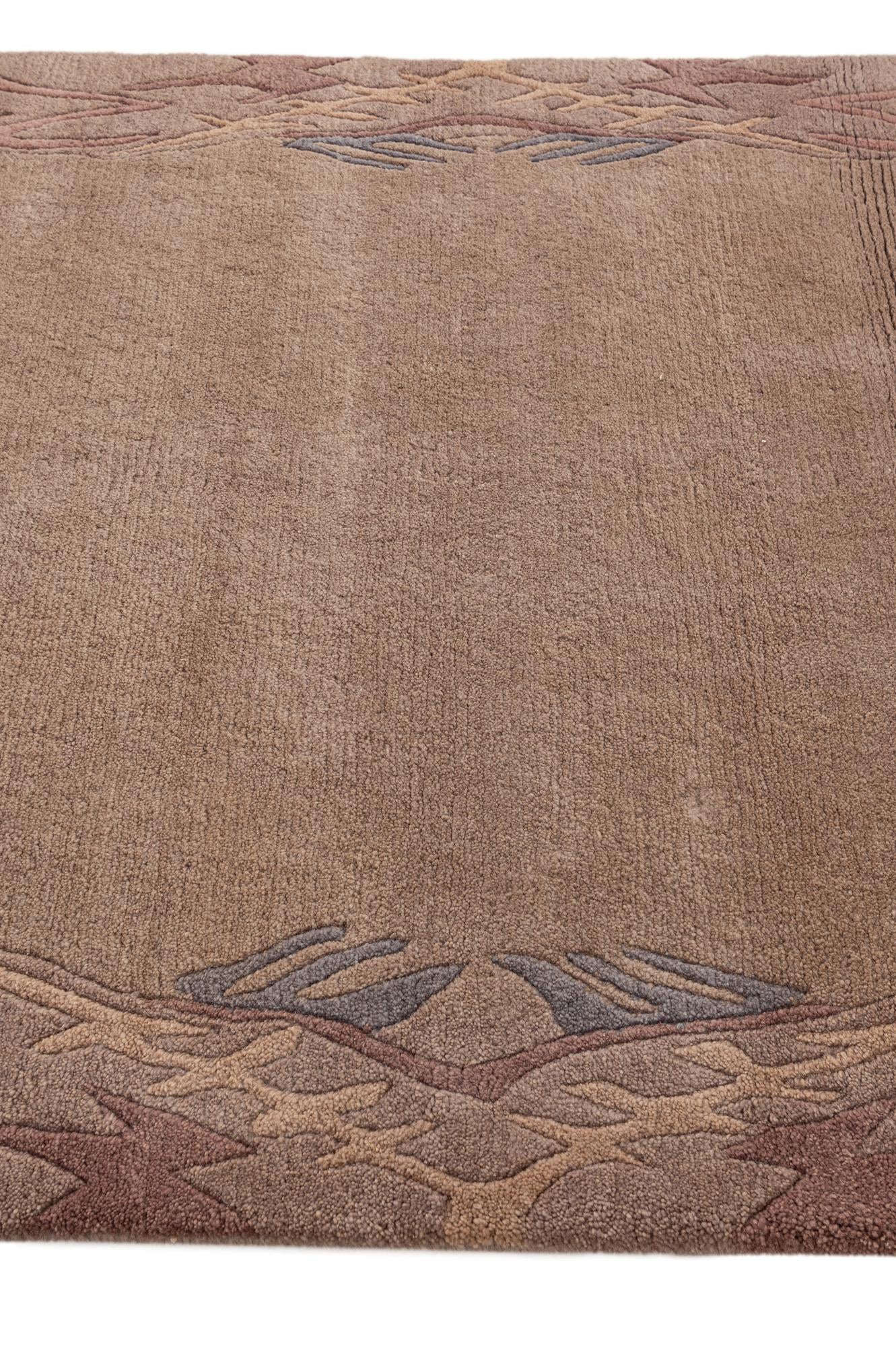 4' 1 x 5' 10 Hand Knotted Tibet Wool Rug