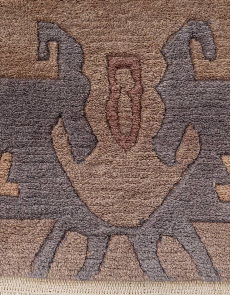 Detail image of 4' 1 x 5' 10  Hand Knotted Tibet Wool Rug