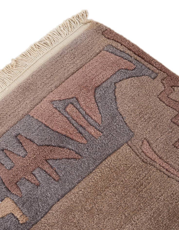 Detail image of 4' 1 x 5' 10  Hand Knotted Tibet Wool Rug