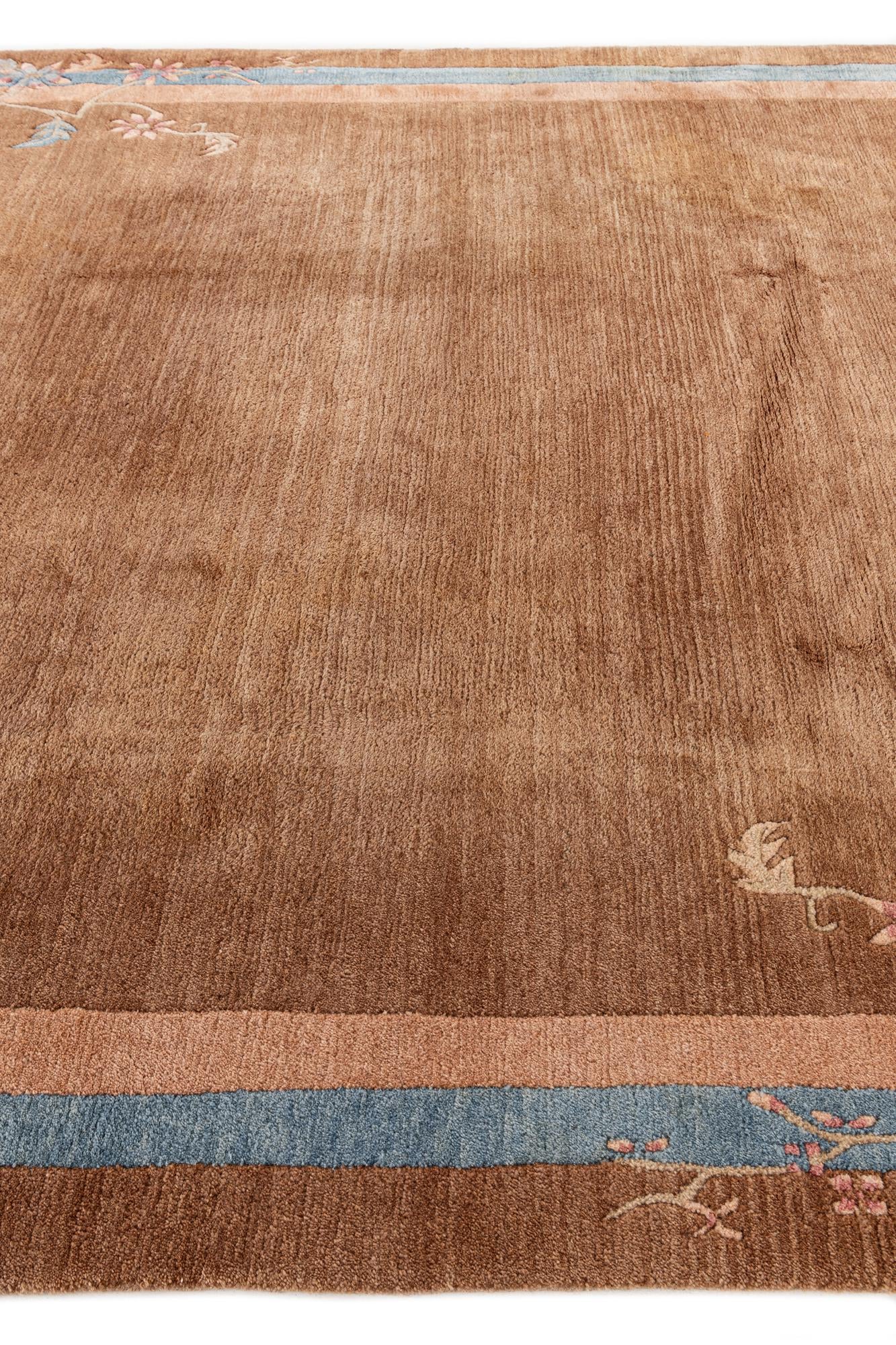 8' 1 x 11' 1 Hand Knotted Tibet Wool Rug