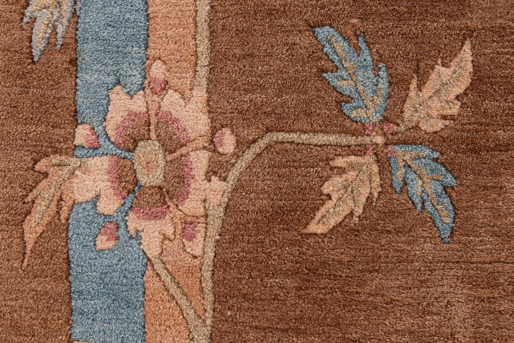 8' 1 x 11' 1 Hand Knotted Tibet Wool Rug