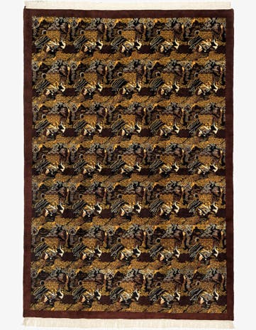 6' 6 x 9' 7 Hand Knotted Tibet Wool Rug