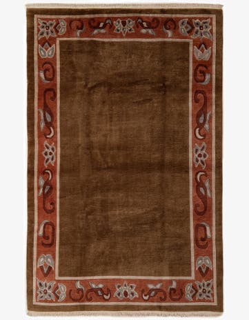 6' 8 x 10' 4 Hand Knotted Tibet Wool Rug