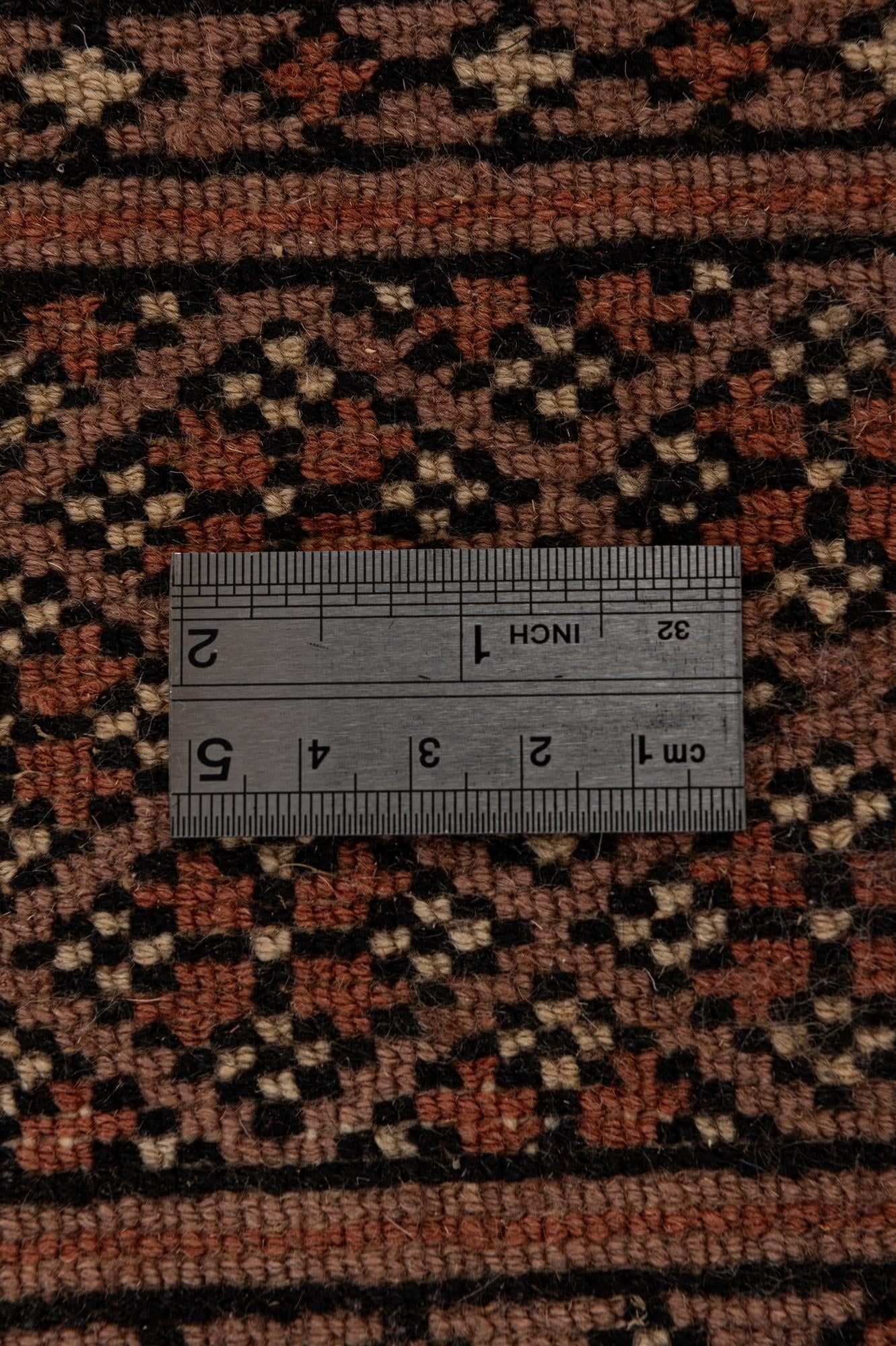 4' 2 x 5' 11 Hand Knotted Torkaman Persian Wool Rug