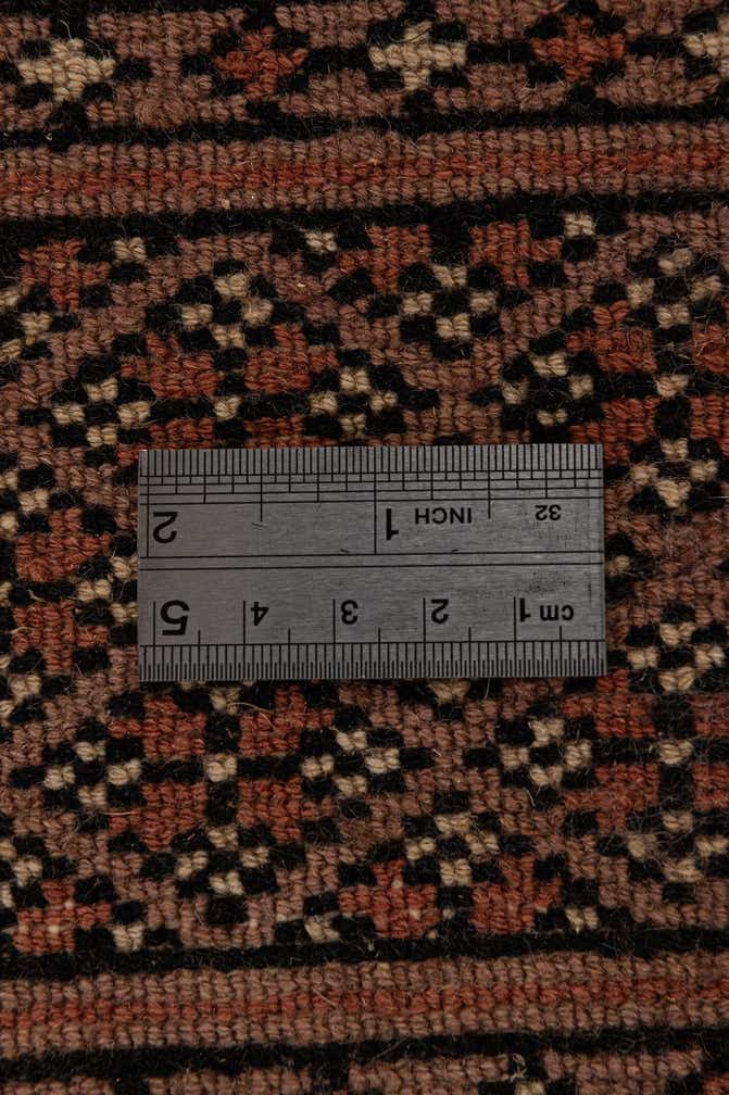 4' 2 x 5' 11 Hand Knotted Torkaman Persian Wool Rug