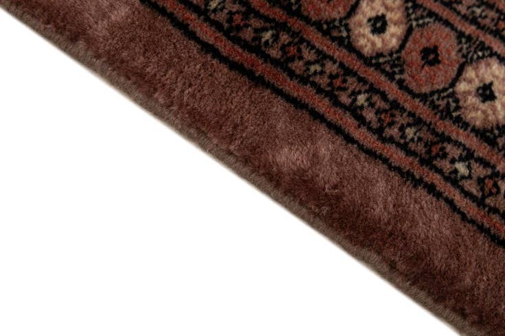 Detail image of 4' 2 x 5' 11 Hand Knotted Torkaman Persian Wool Rug