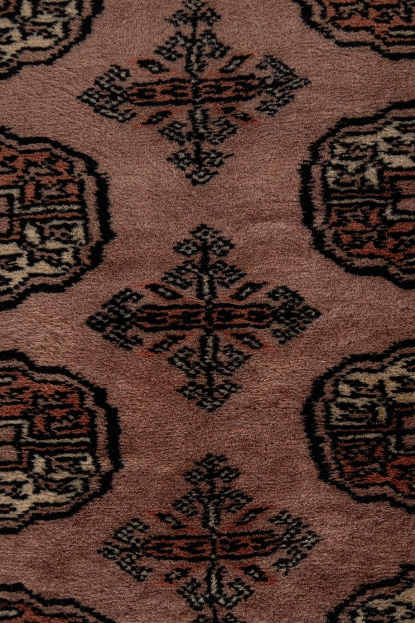 4' 2 x 5' 11 Hand Knotted Torkaman Persian Wool Rug