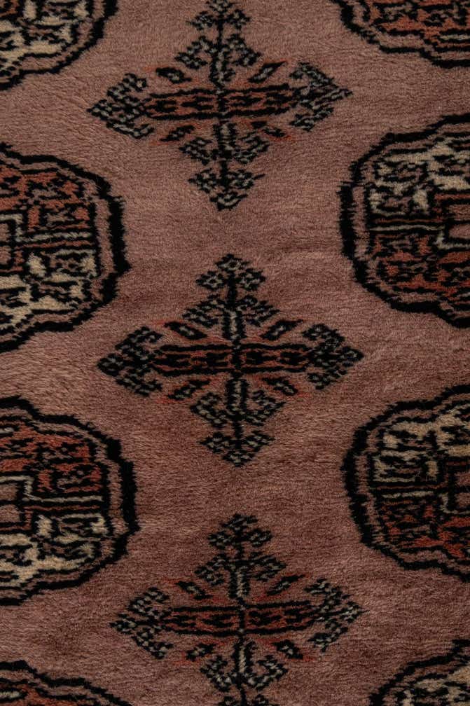 4' 2 x 5' 11 Hand Knotted Torkaman Persian Wool Rug