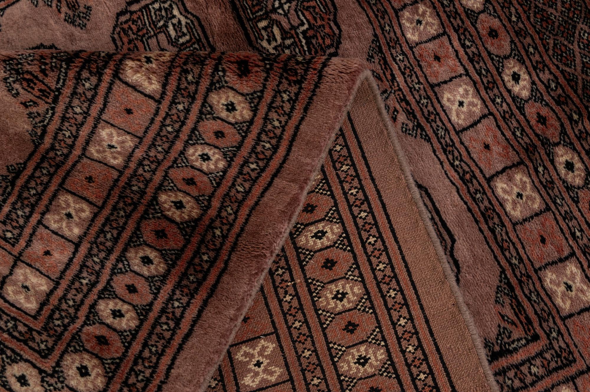 4' 2 x 5' 11 Hand Knotted Torkaman Persian Wool Rug
