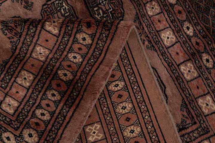 4' 2 x 5' 11 Hand Knotted Torkaman Persian Wool Rug
