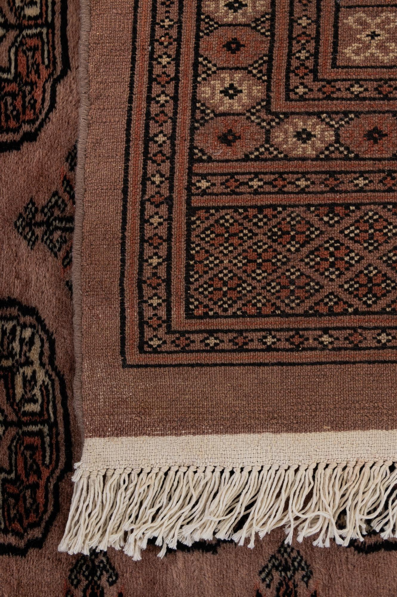 4' 2 x 5' 11 Hand Knotted Torkaman Persian Wool Rug