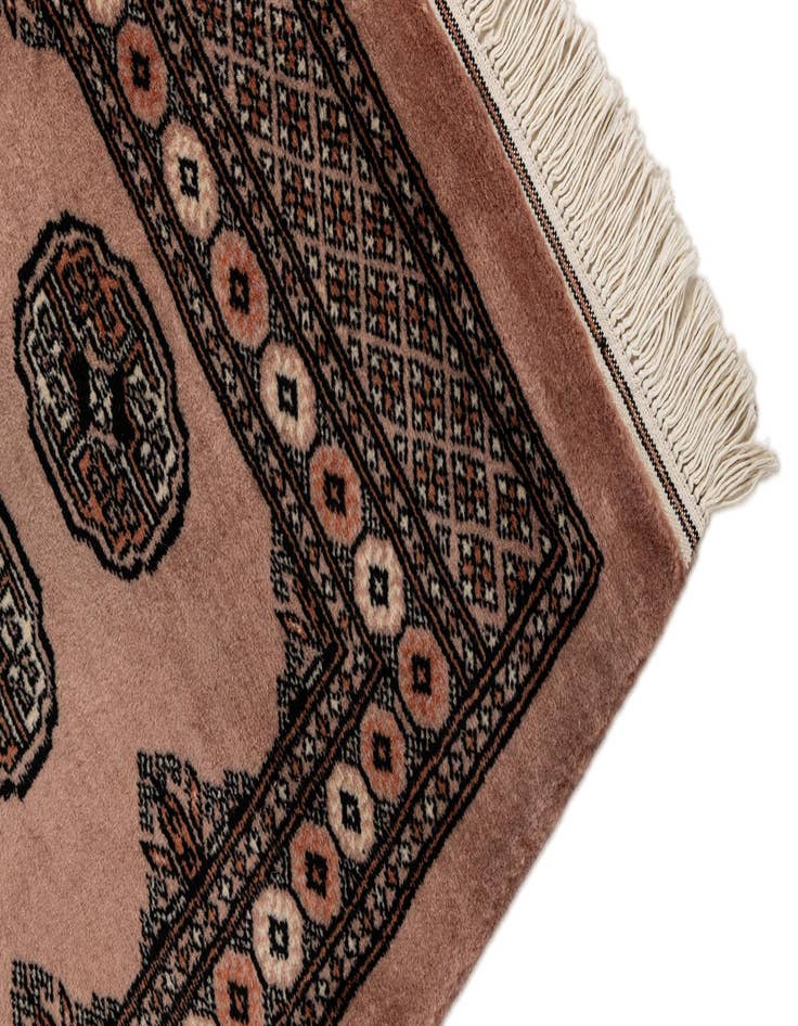 Detail image of 2' 9 x 4' 3  Hand Knotted Torkaman Persian Wool Rug