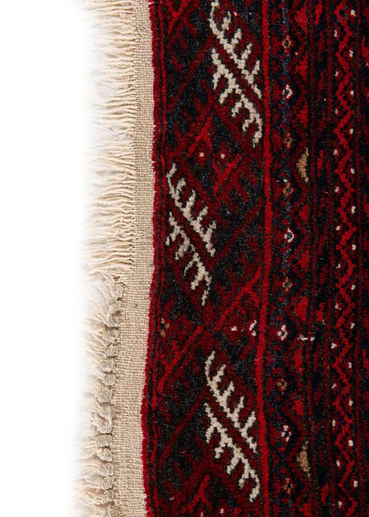 3' 5 x 4' 7 Hand Knotted Torkaman Wool Rug