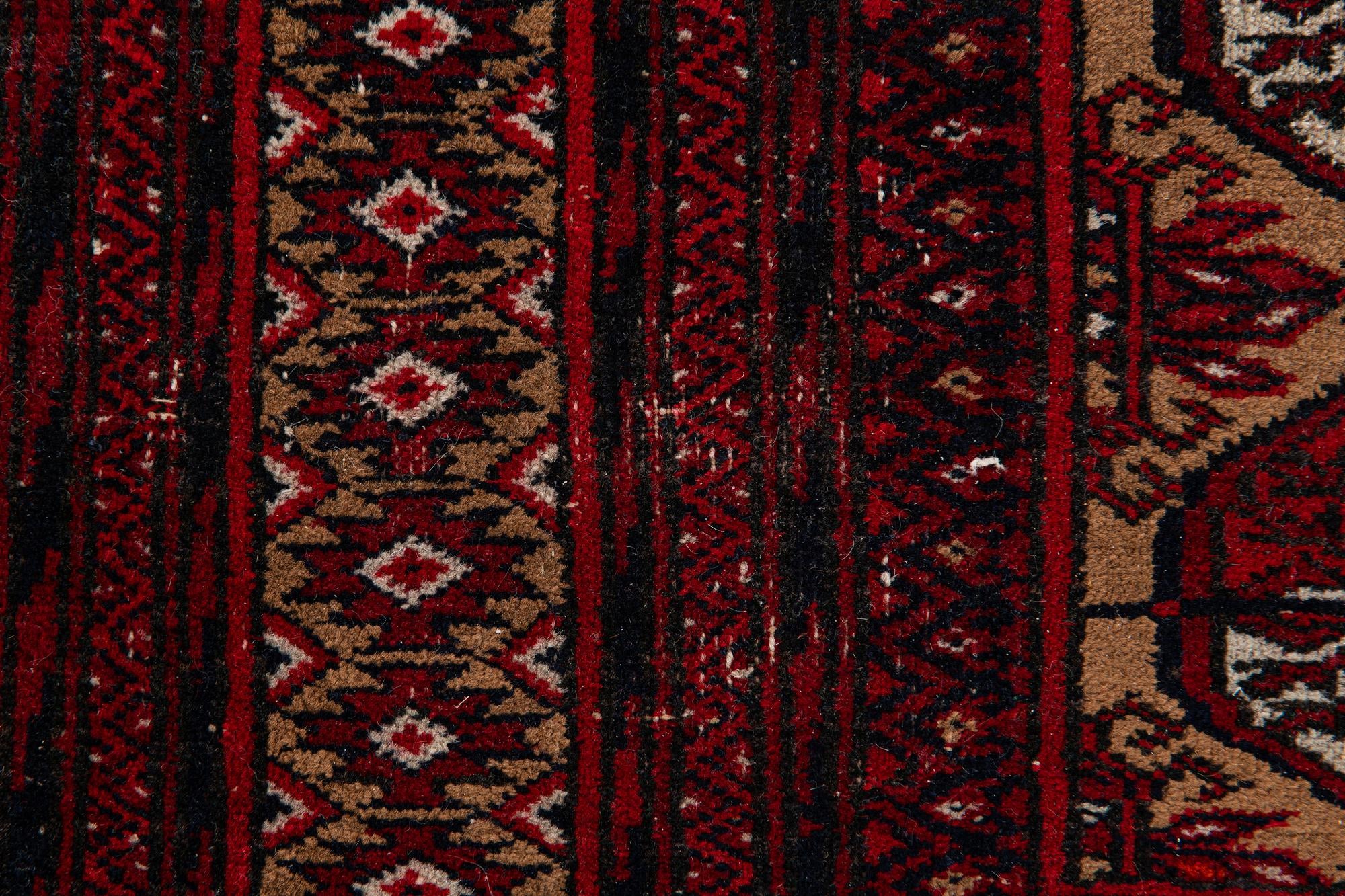 3' 5 x 4' 7 Hand Knotted Torkaman Wool Rug