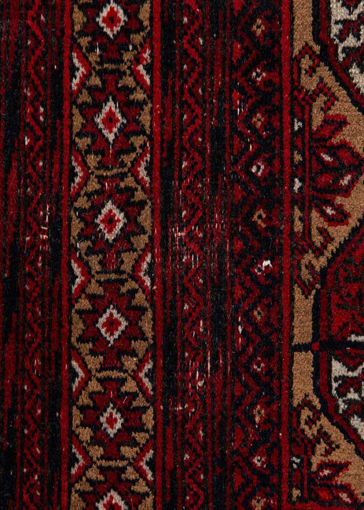 3' 5 x 4' 7 Hand Knotted Torkaman Wool Rug