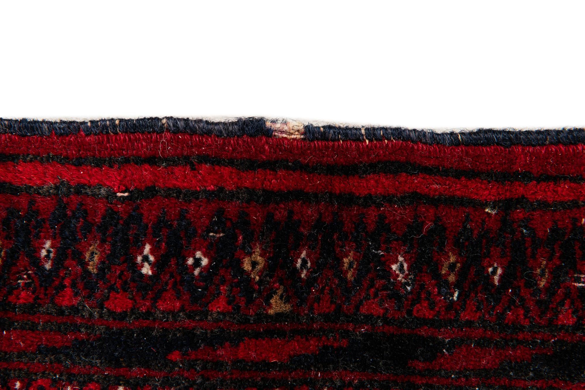 3' 5 x 4' 7 Hand Knotted Torkaman Wool Rug