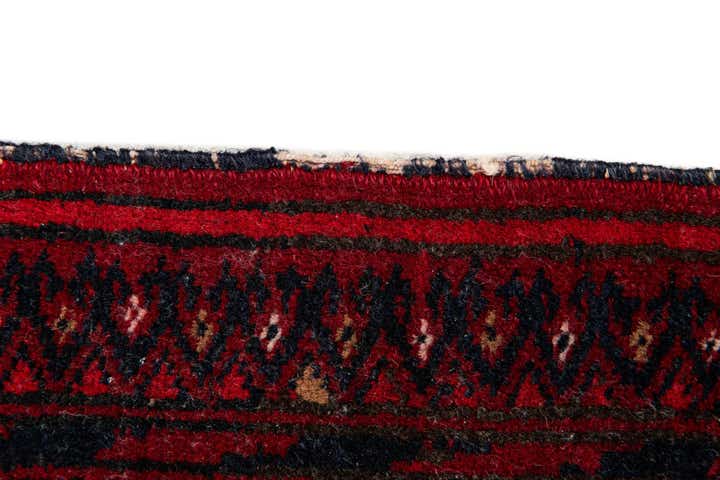 3' 5 x 4' 7 Hand Knotted Torkaman Wool Rug