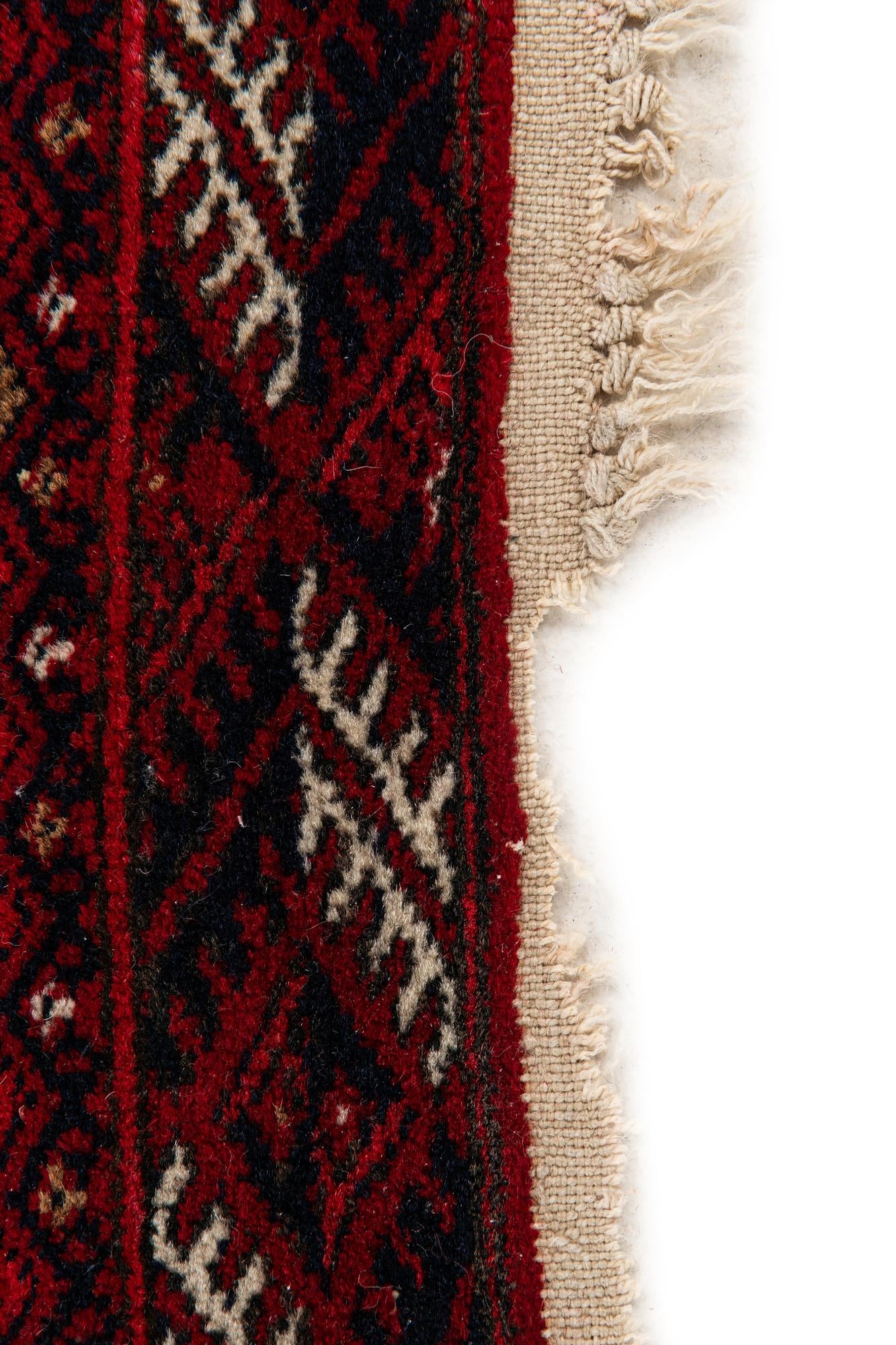 3' 5 x 4' 7 Hand Knotted Torkaman Wool Rug