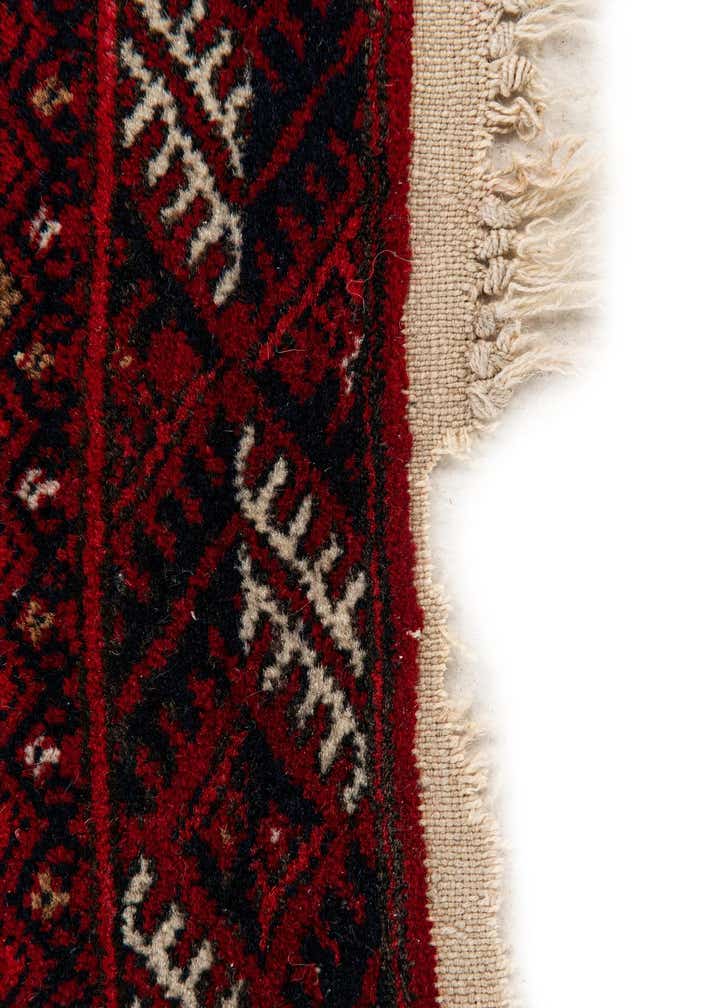 3' 5 x 4' 7 Hand Knotted Torkaman Wool Rug