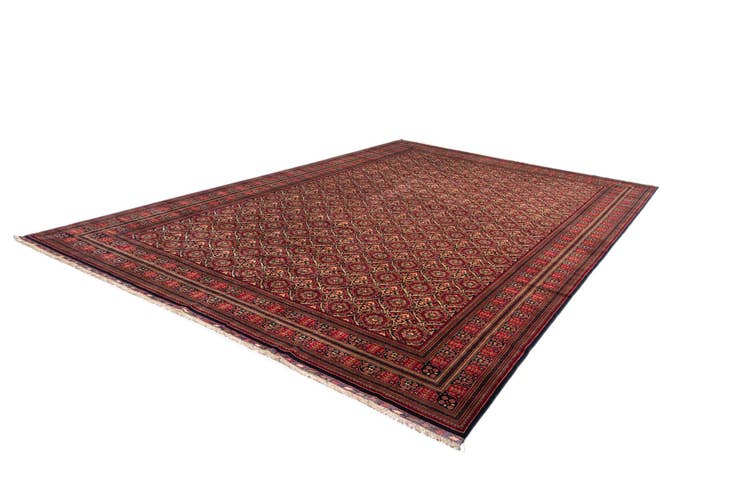 Detail image of 12' 8 x 19' 2 Torkman Wool Rug