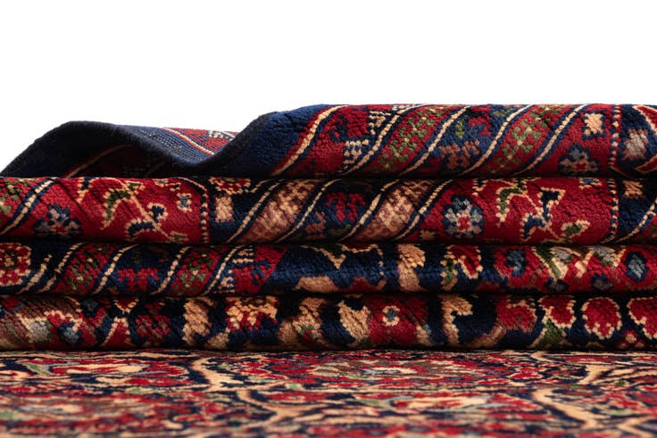 Detail image of 12' 8 x 19' 2 Torkman Wool Rug