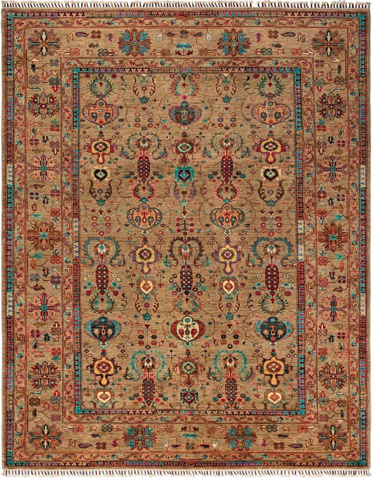 Detail image of 6' 8 x 10' Torkman Rug