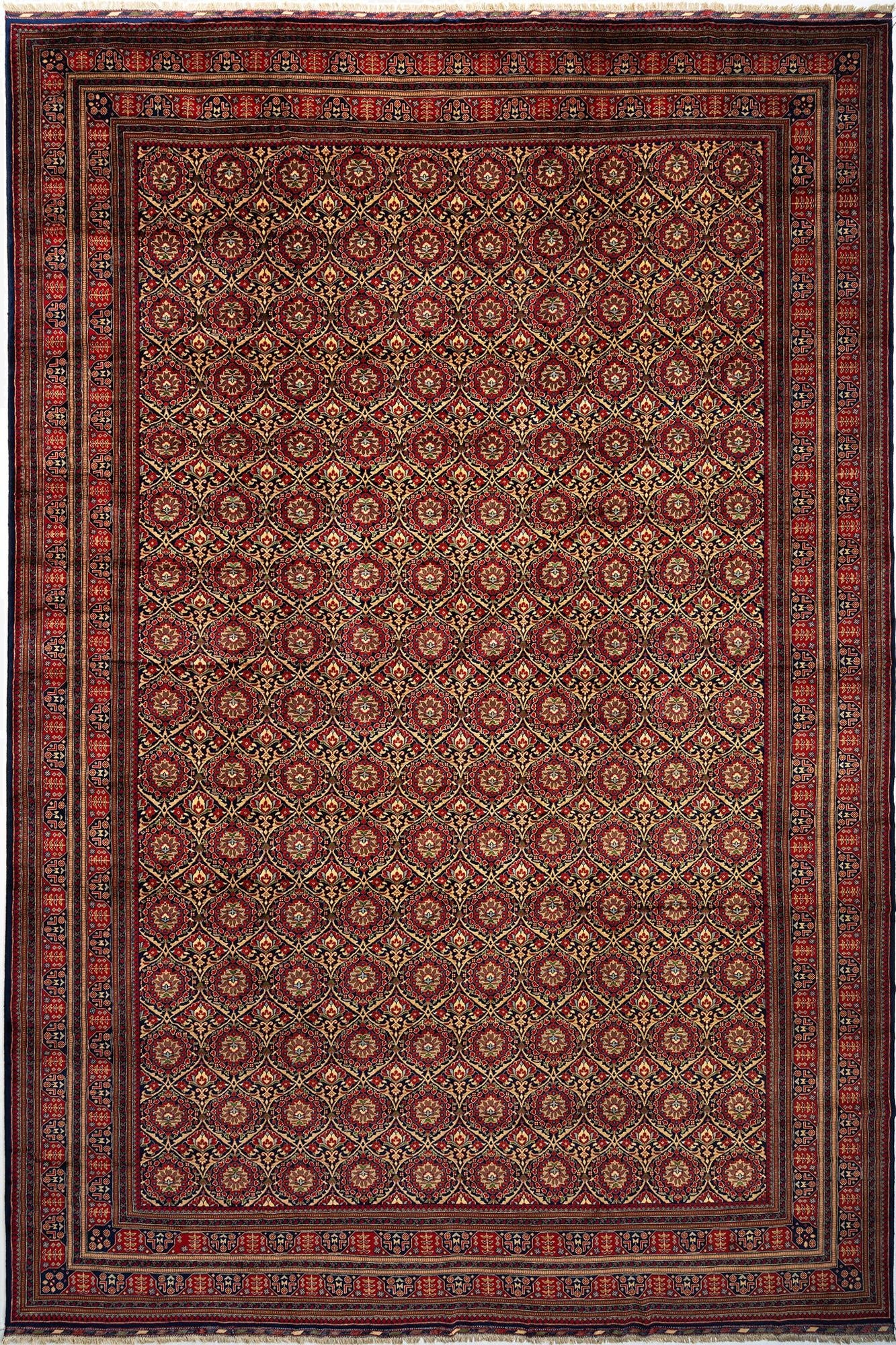 12' 8 x 19' 2 Torkman Wool Rug
