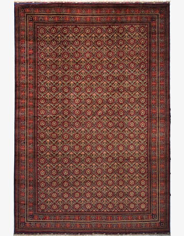 12' 8 x 19' 2 Torkman Wool Rug