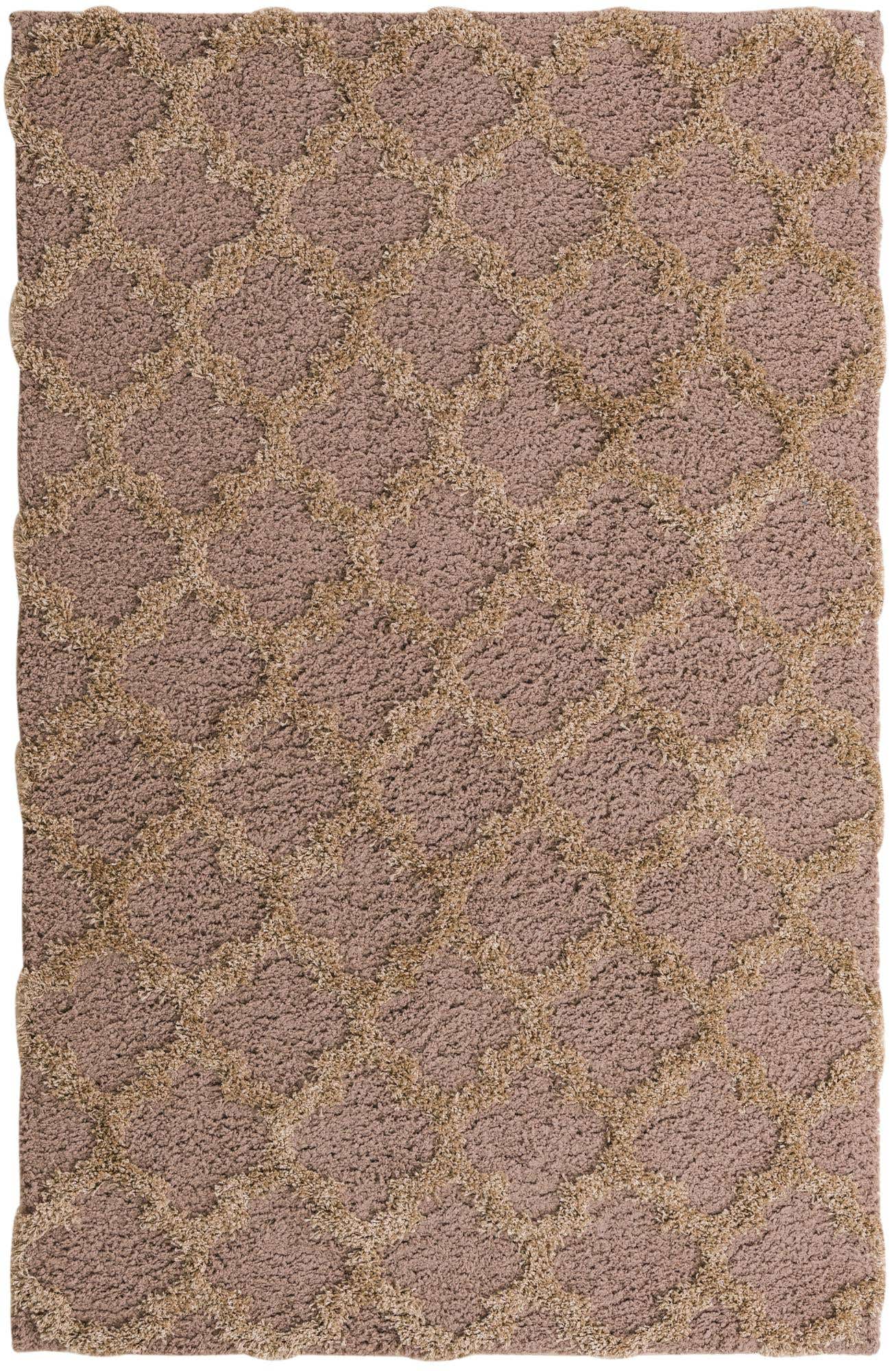 5' x 7' 8 Trellis Shag Rug