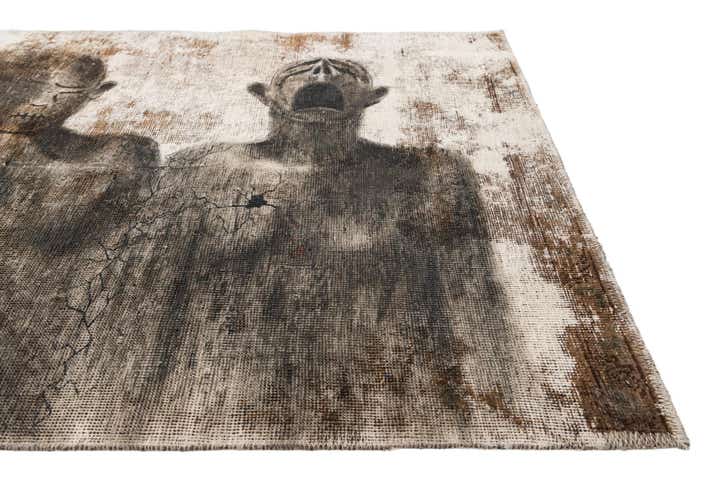 3' x 5' 9 Hand Knotted Ultra Vintage Persian Wool Rug