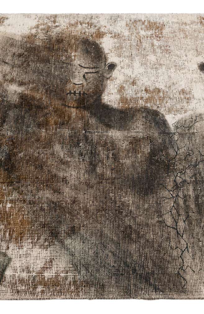 3' x 5' 9 Hand Knotted Ultra Vintage Persian Wool Rug