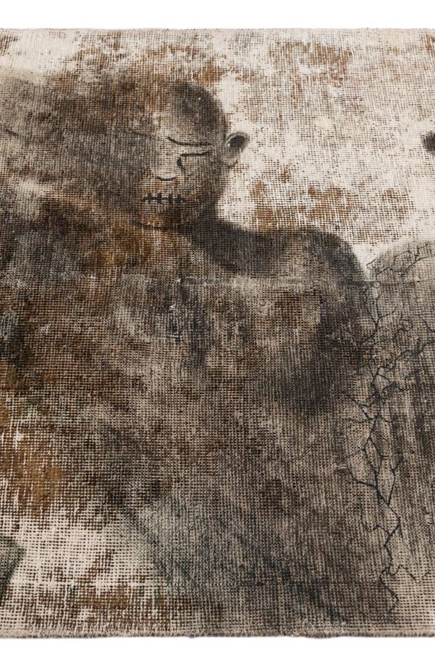 Detail image of 3' x 5' 9 Hand Knotted Ultra Vintage Persian Wool Rug