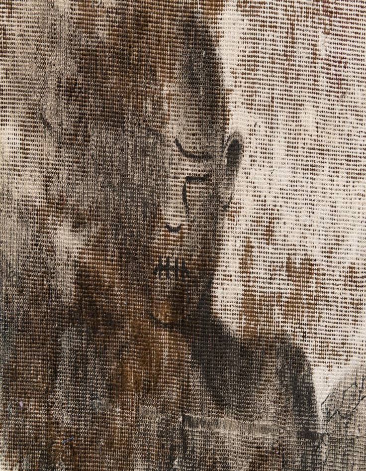 Detail image of 3' x 5' 9  Hand Knotted Ultra Vintage Persian Wool Rug