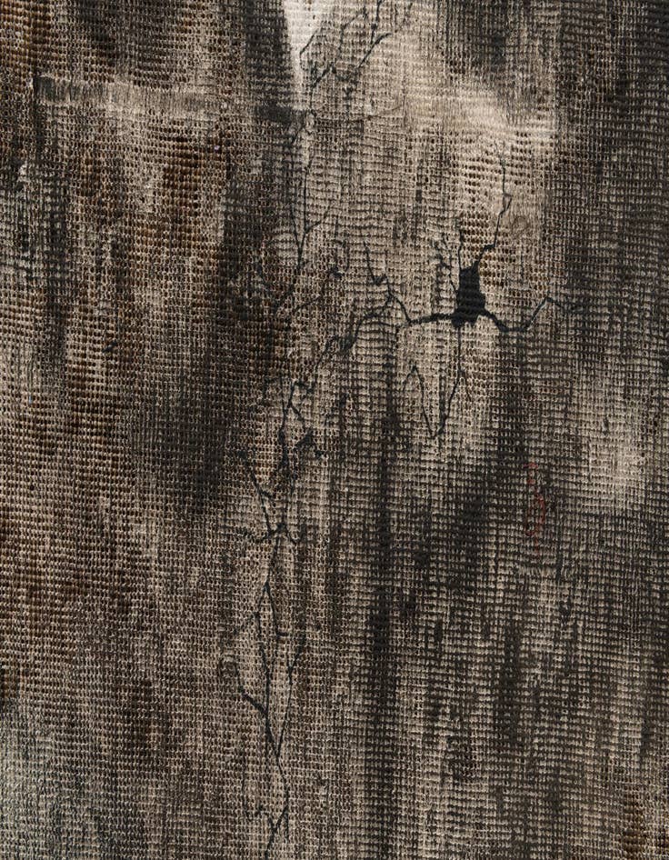 Detail image of 3' x 5' 9  Hand Knotted Ultra Vintage Persian Wool Rug