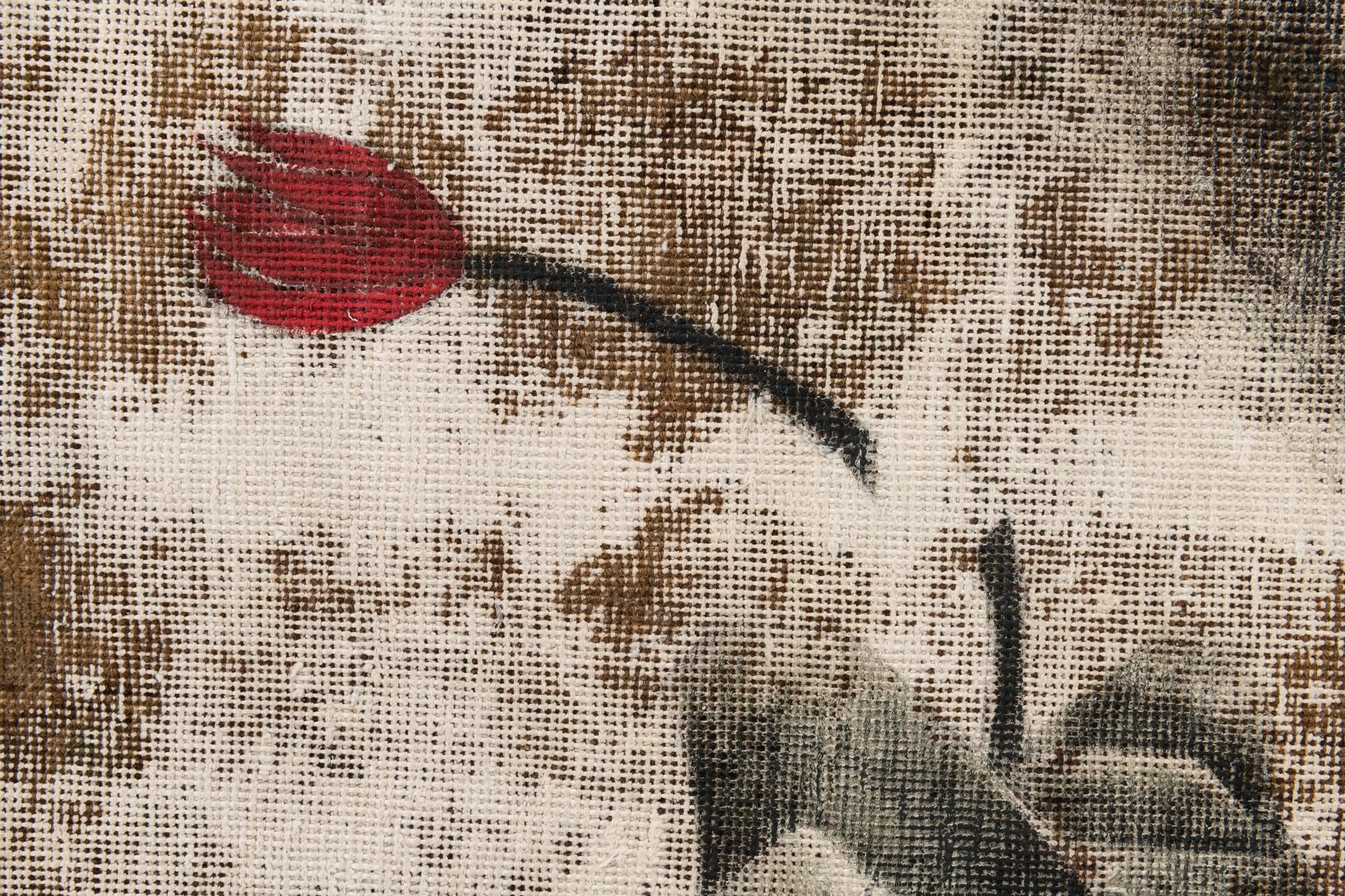 3' x 5' 9 Hand Knotted Ultra Vintage Persian Wool Rug
